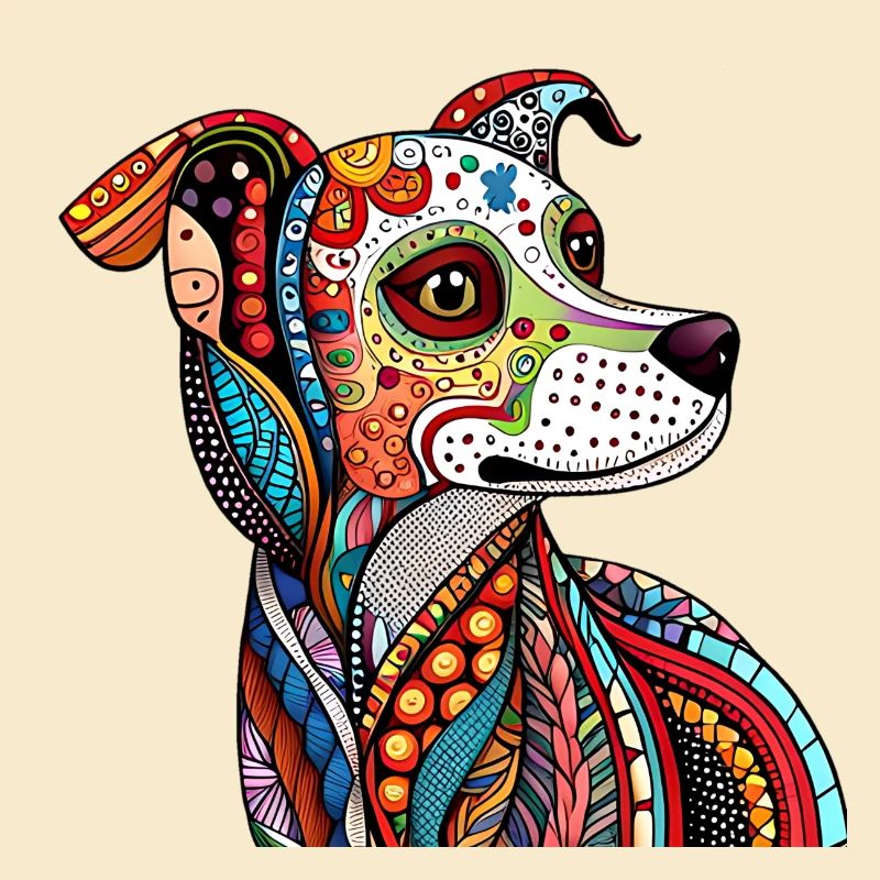 Zentangle-Hund