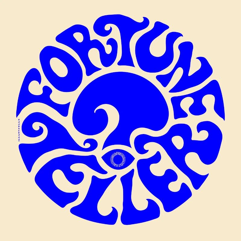 FORTUNE TELLER - bleu - diseuse de bonne aventure psychédélique