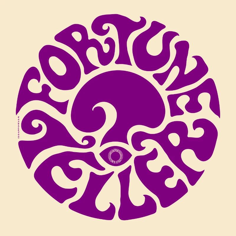 DISEUSE DE BONNE AVENTURE - violet - diseuse de bonne aventure psychédélique
