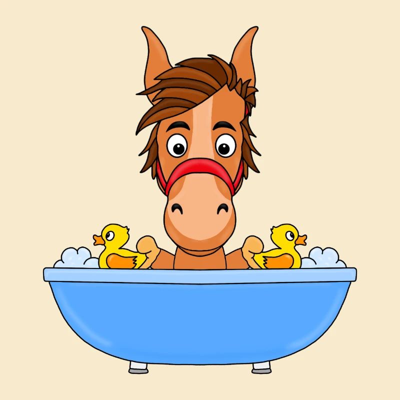 PFERD - PONY - BADEWANNE