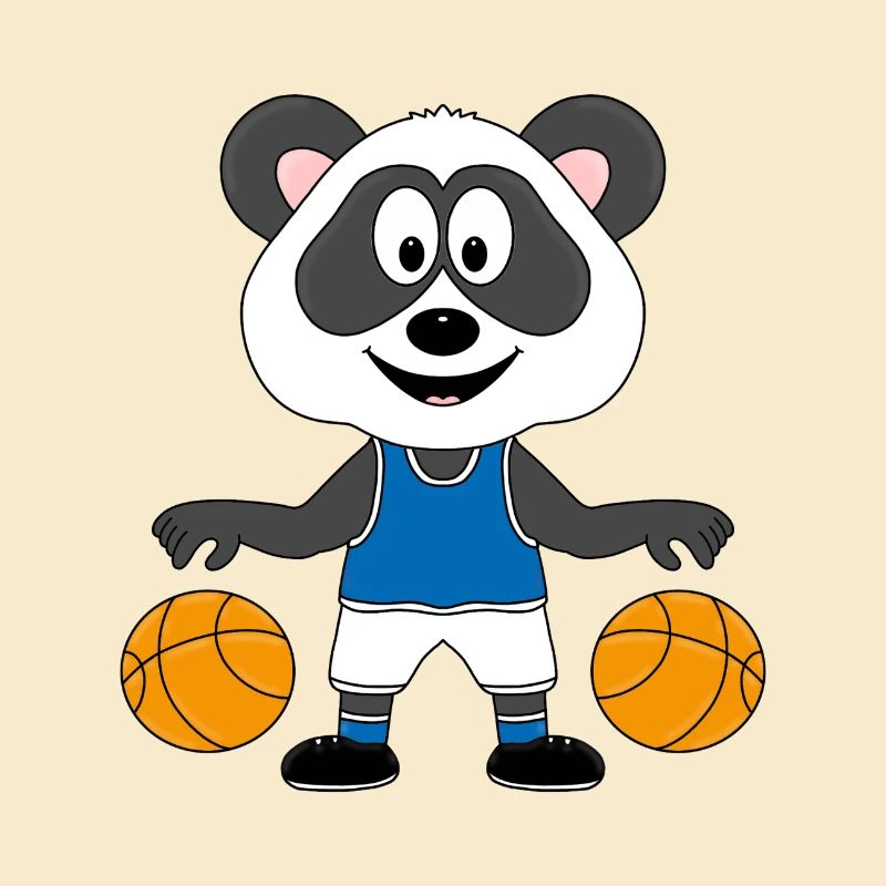 PANDA - BÄR - BASKETBALL