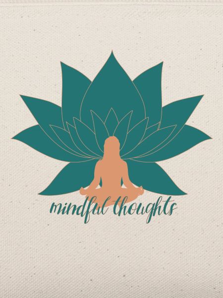 Mindful Thoughts Lotus Yoga Design