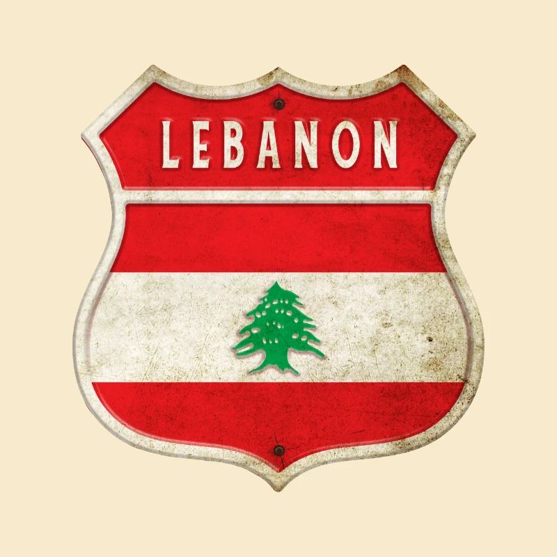 Conception des drapeaux des armoiries du Liban