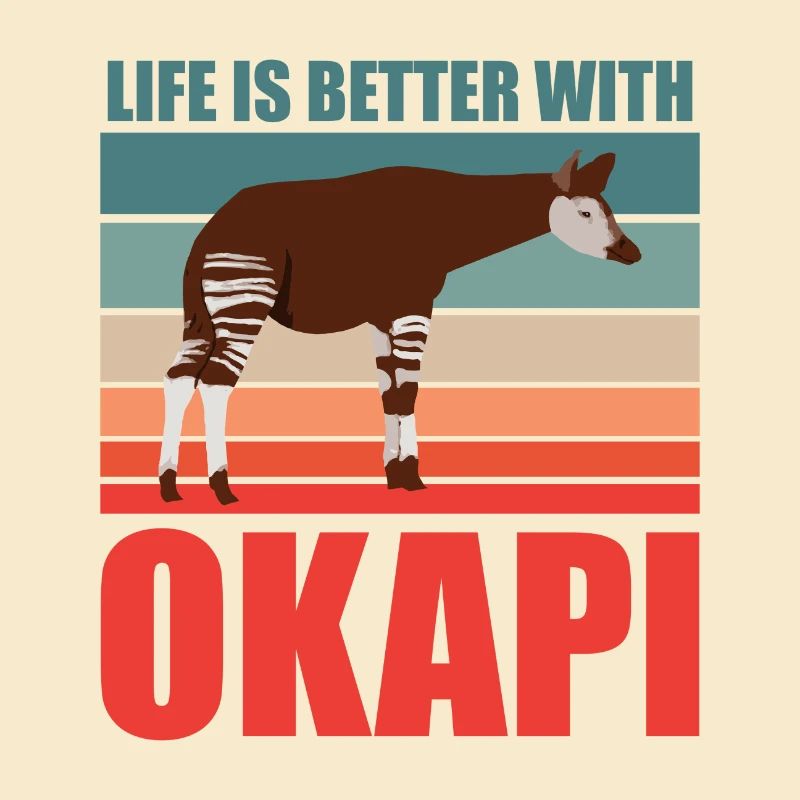 Okapi in harmony with nature