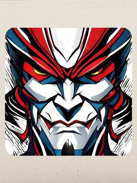 Cooles Superheld Gesicht Comic