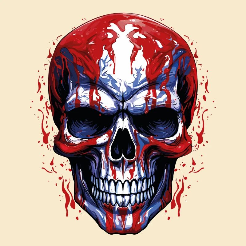 Flaggen Skull Grafik