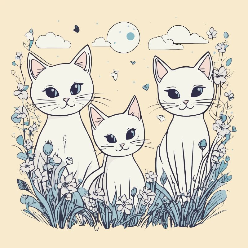 Weiße Katzen