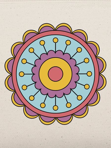 Niedliche Funky Hippie Boho Blume