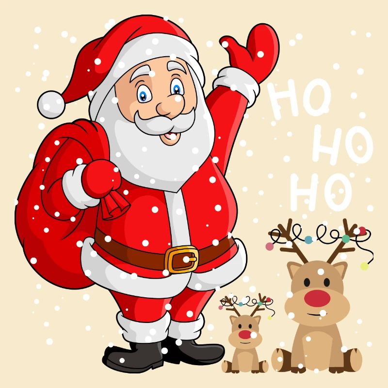 Lustiger Weihnachtsmann