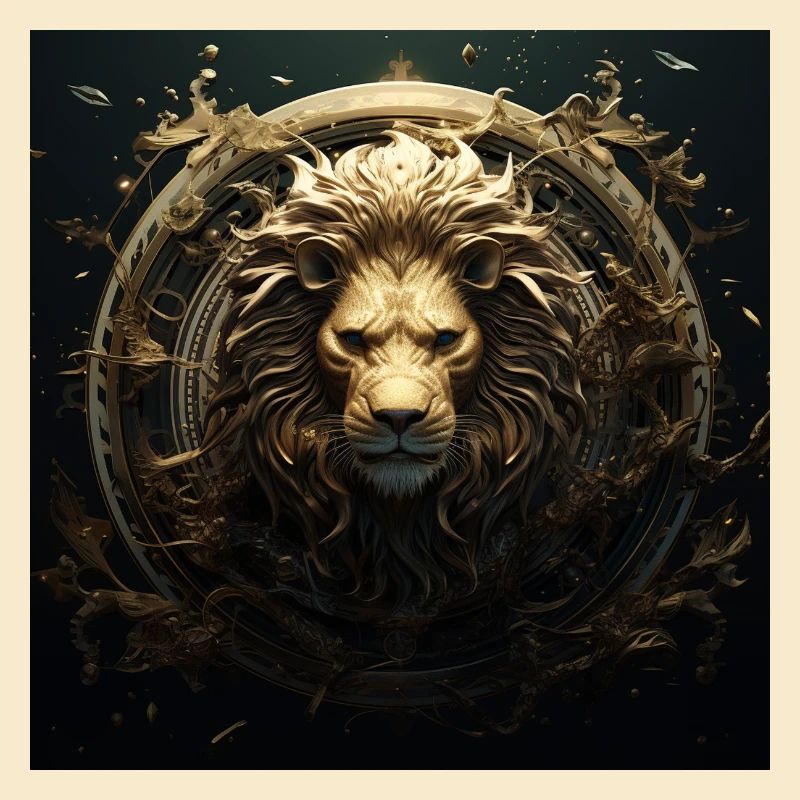 Goldener Löwe Emblem
