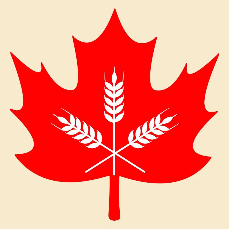 Canada maple leaf grain logo