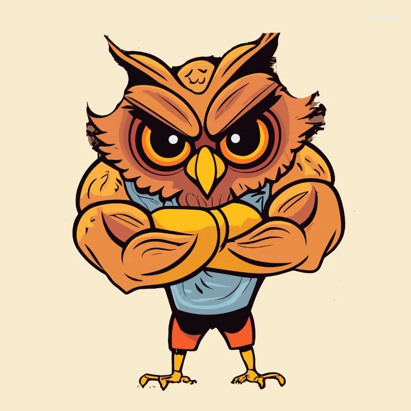 Bodybuilder Eule