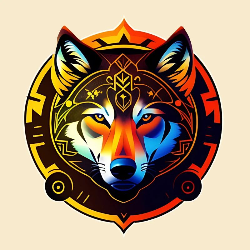 goldener Wolf
