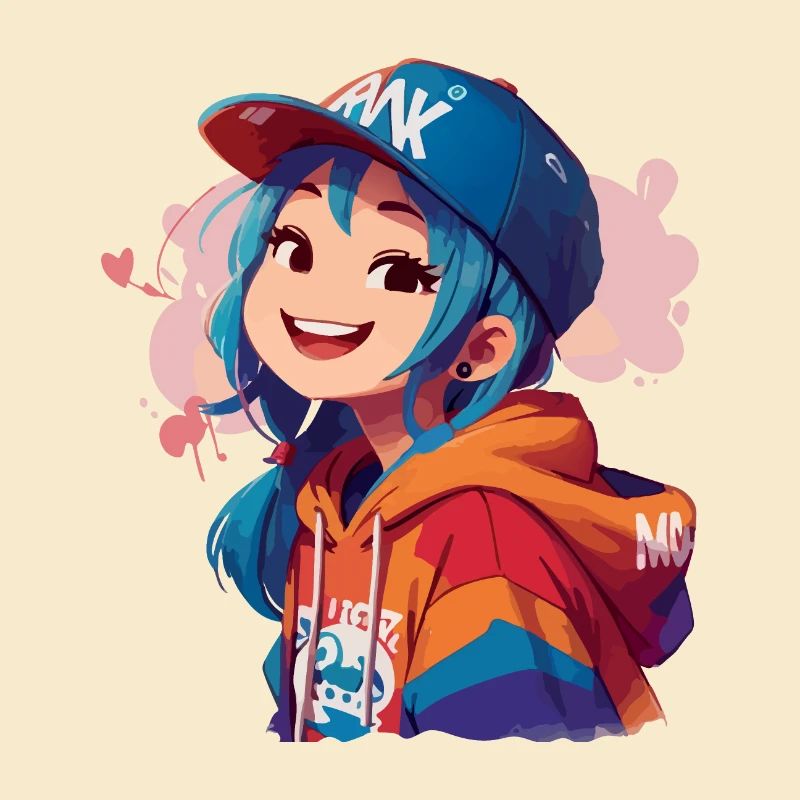 Asiatisches Mädchen im Kapuzenpullover