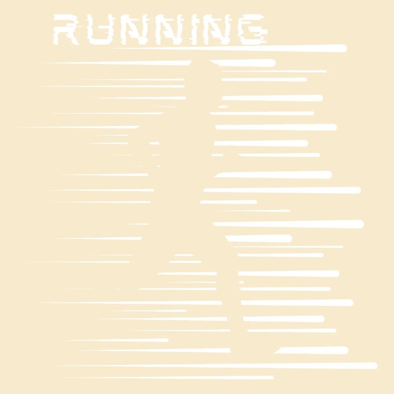Courir, facile, actif, courir, rayures cool
