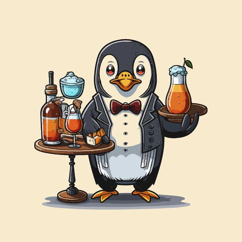 Pinguine gießen