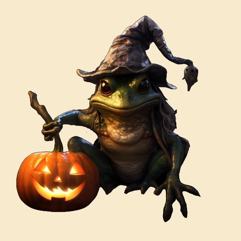 Crapaud sorcier d’Halloween