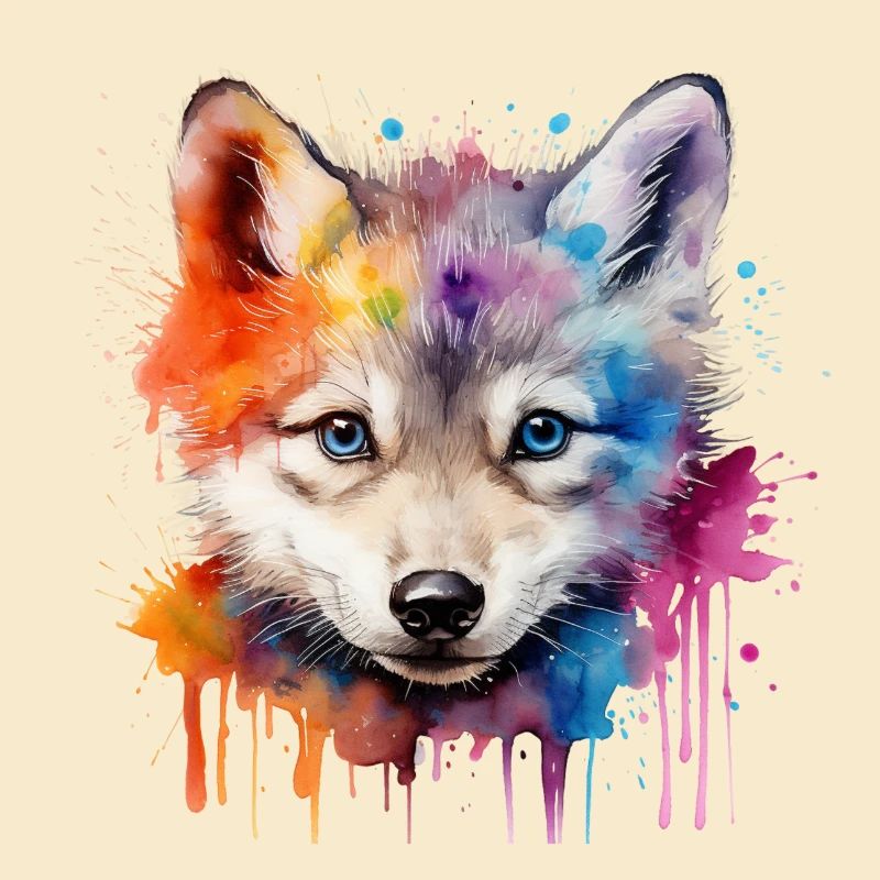 Wolf, grauer Wolf, Wolfsjunges