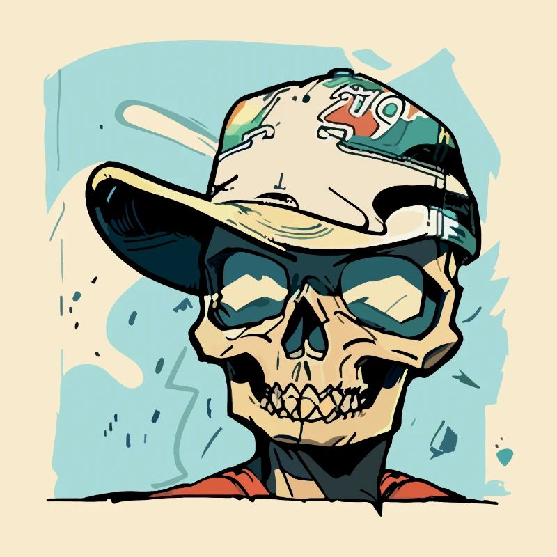 Graffiti Style Skull