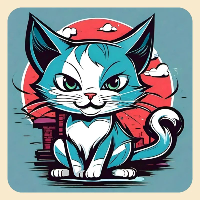 Coole freche Katze
