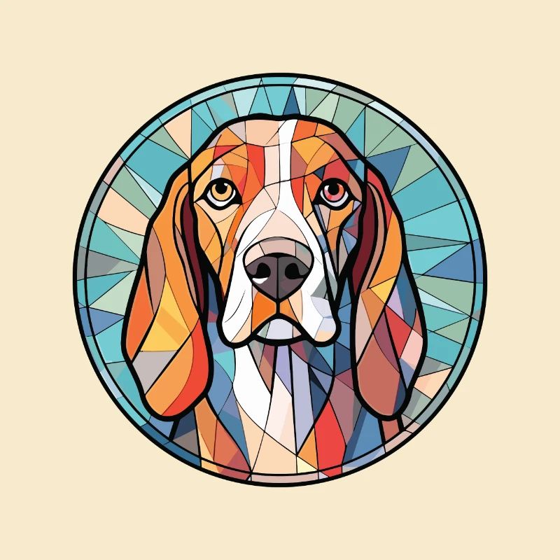 Treeing Walker Coonhound Hunderasse Aquarell