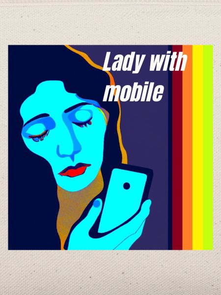 Madonna mit Handy