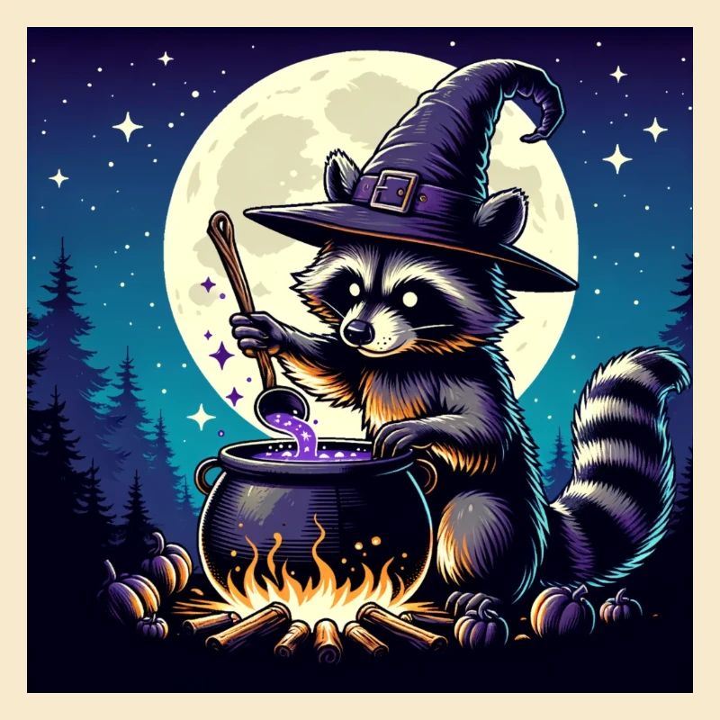 Waschbär Halloween