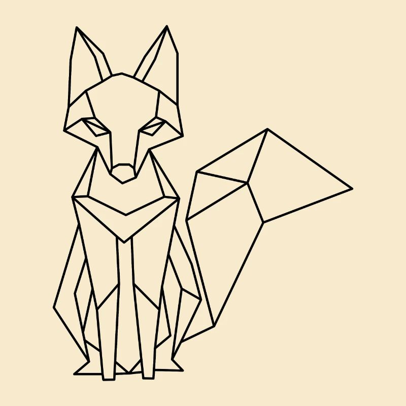 Polygon Fox – Geometric Artwork