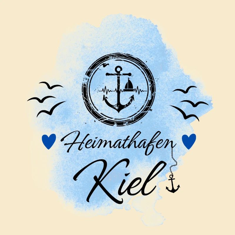 Kiel Liebe Heimathafen mit Anker