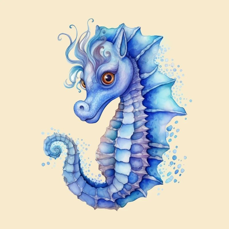 Blaues Seepferdchen
