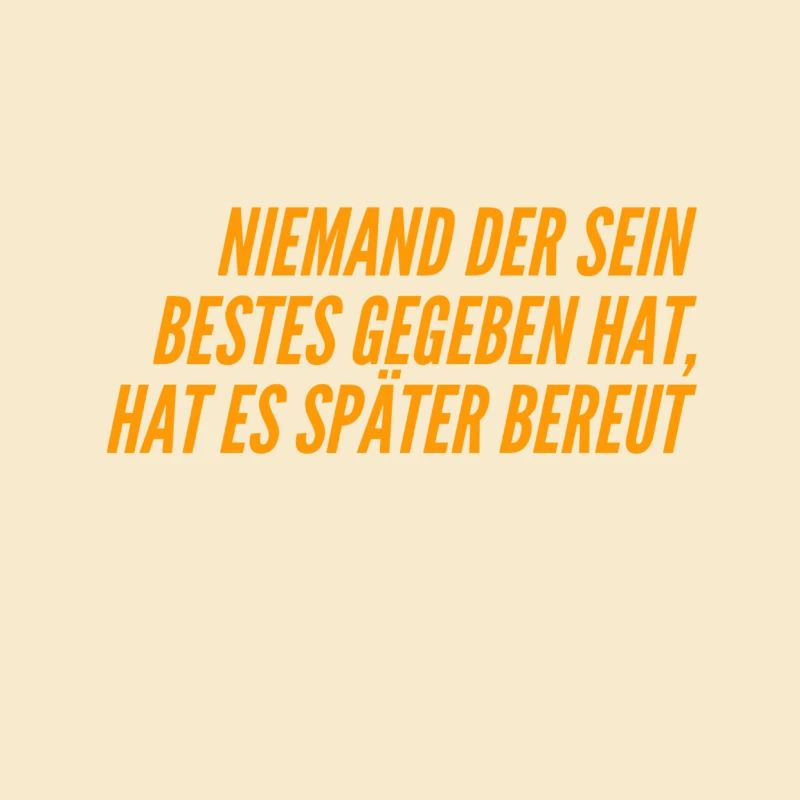 sein Bestes geben