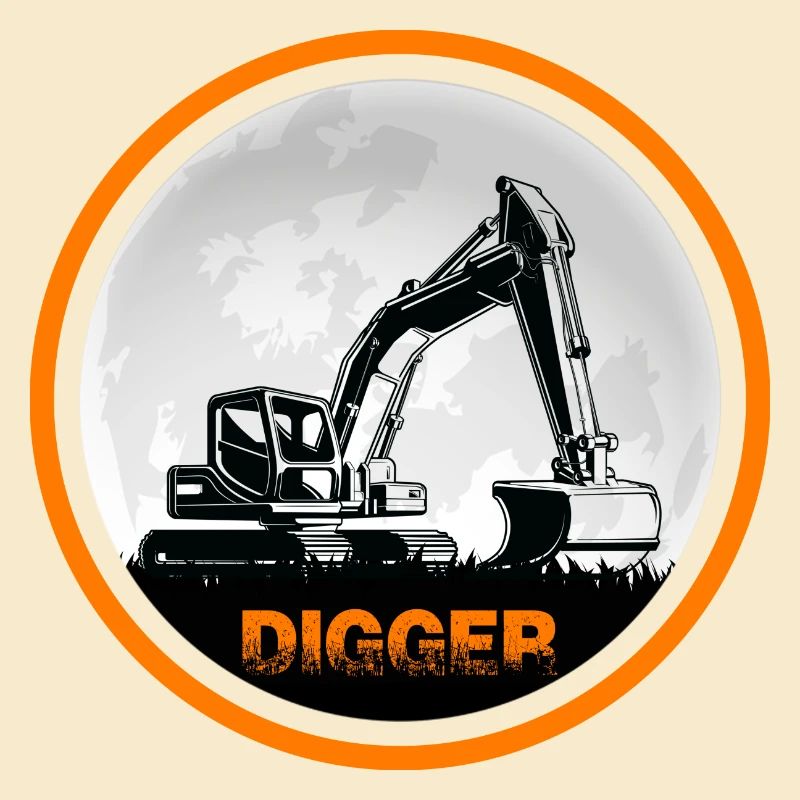 Baggerfahrer Bagger "Digger" Baggerschaufel