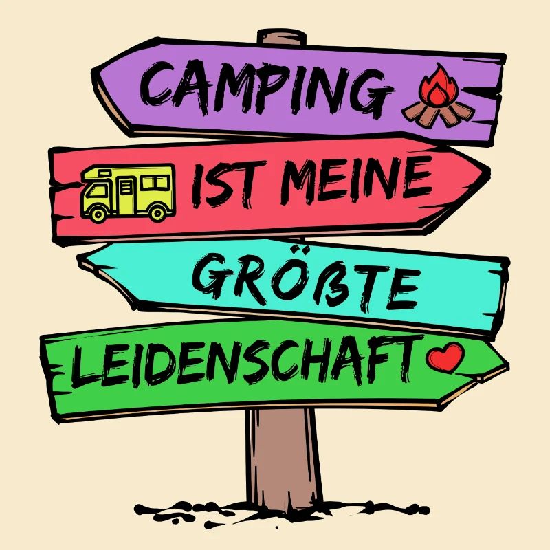 Campingplatz Camping Wanderer Wohnmobil Statement