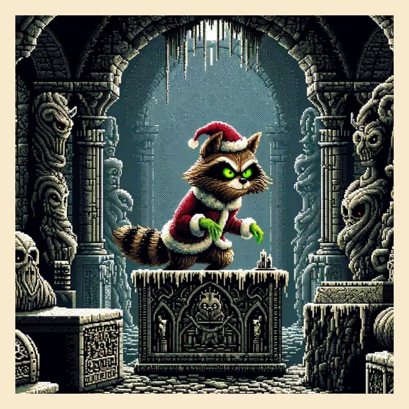 Winter Cat in Dungeon Magic