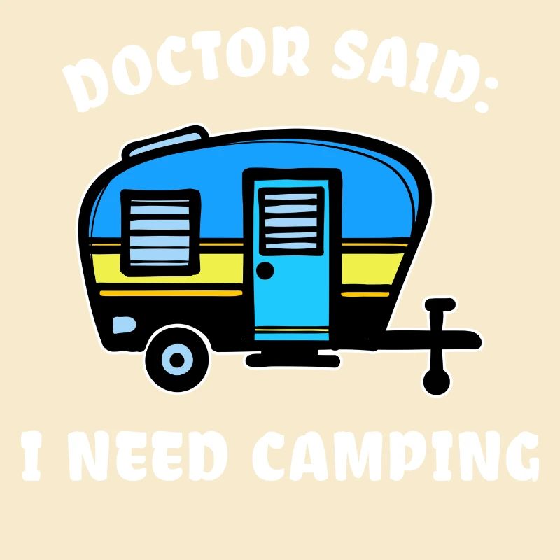 Urlaub Statement Wohnwagen Camping Wanderer
