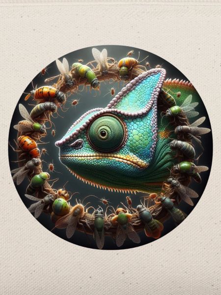Das Chamäleon und die Insekten