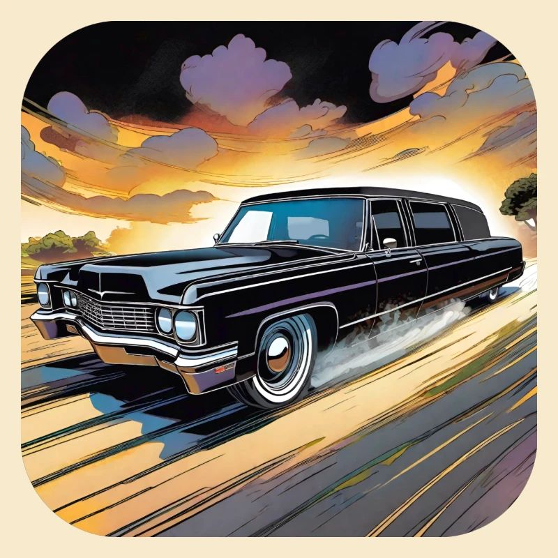 Cooler Oldtimer Leichenwagen