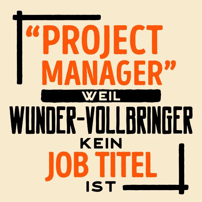 Projektmanager Vorgesetzter Job manager Statement