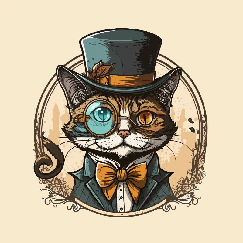Stilvolle Katze
