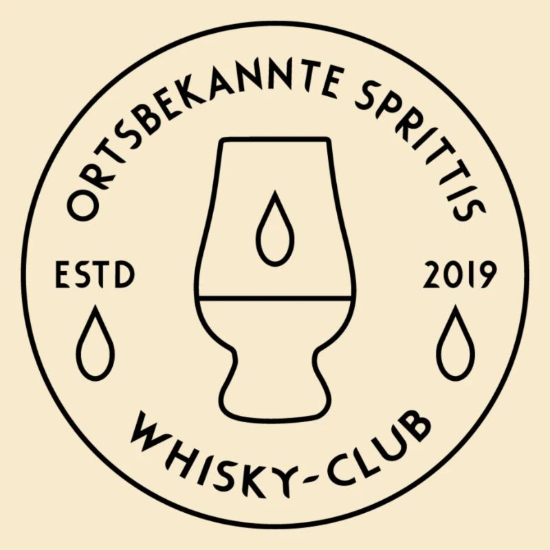 Ortsbekannte Sprittis - Schwarzes Logo