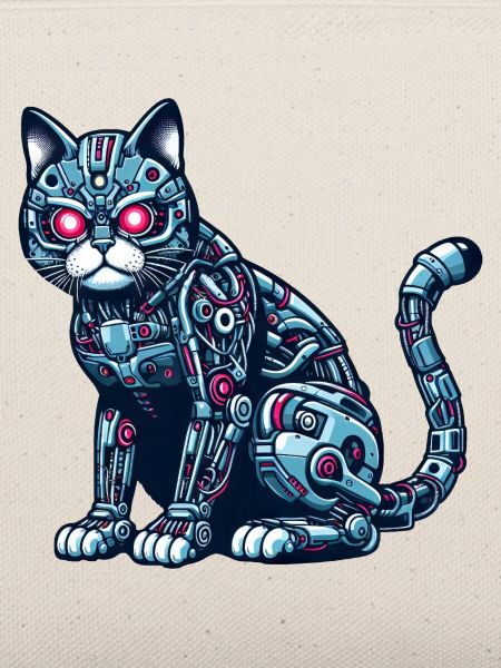Katze Roboter Cyborg Mechanisch