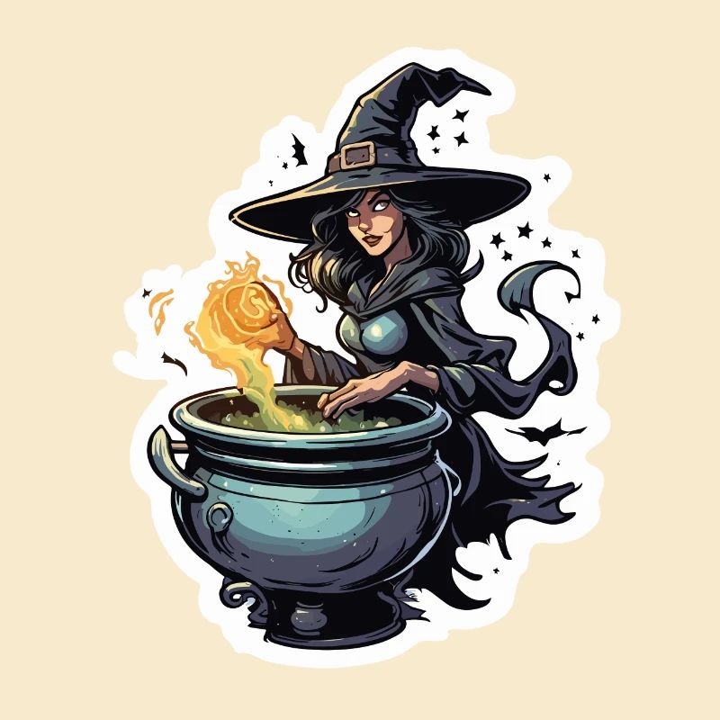 Sorcière / Magie / Rituel de sorcière / Conte de fées / Sort