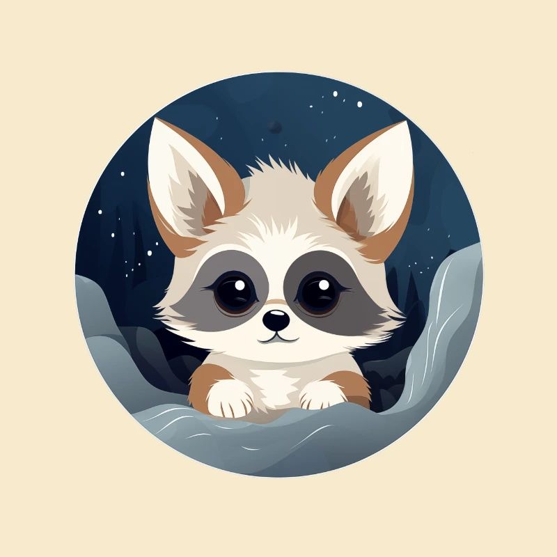 Renard nocturne de l’espace