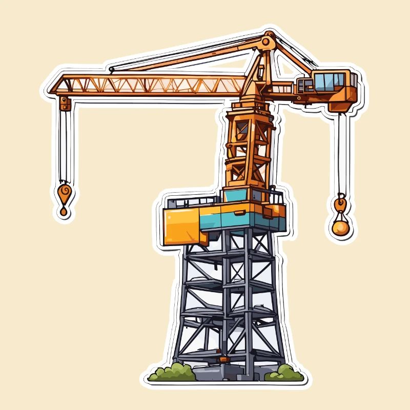 Grue / de chantier / treuil / système de grue