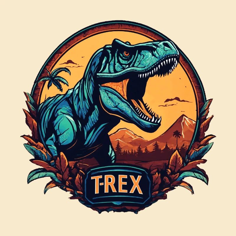 Dinosaure T-Rex logo