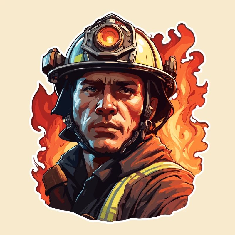 Firefighter / Fire / Fire / Extinguish / Hero