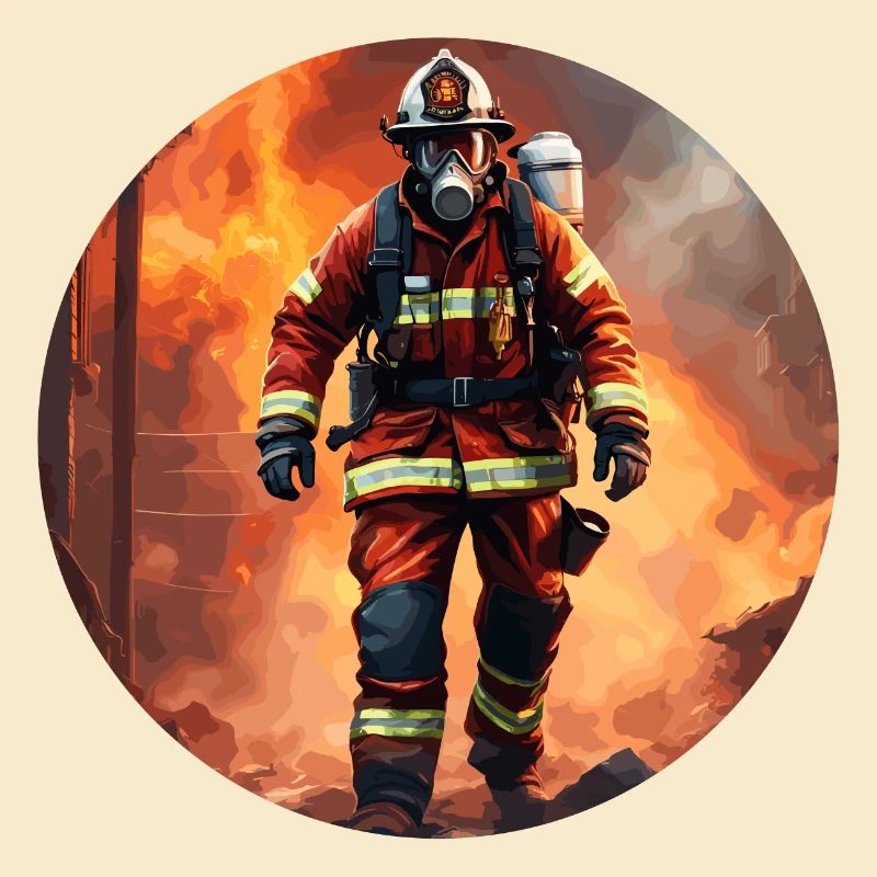 Firefighter / Fire / Fire / Extinguish / Hero