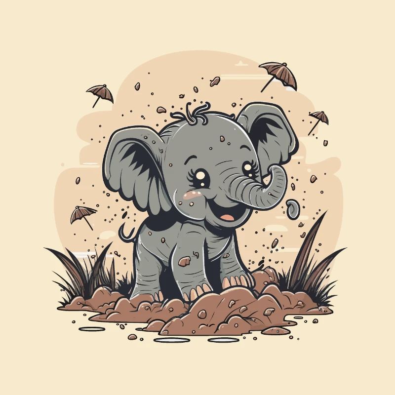 Éléphant espiègle