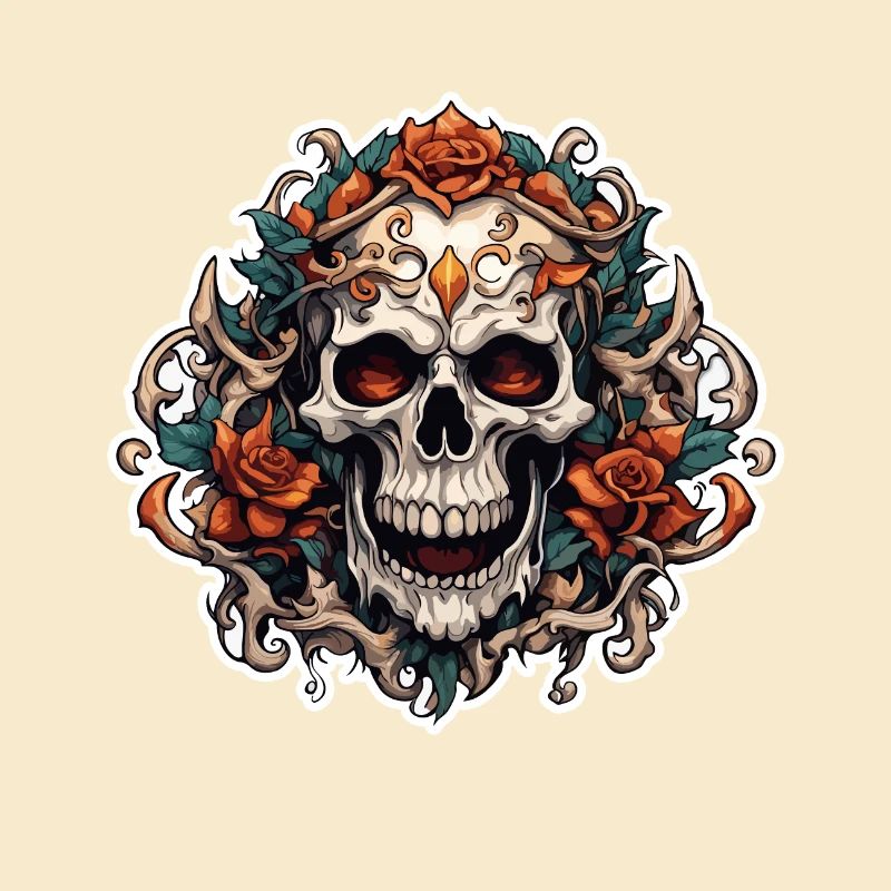 Skull / skull / skeleton / gothic / tattoo