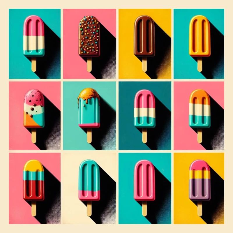 Eis am Stil Popsicle Pop Art III